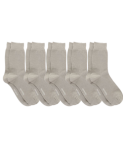 RESTERÃDS 5-pak bambusstrømper i beige til herre. 40 - 45 Beige